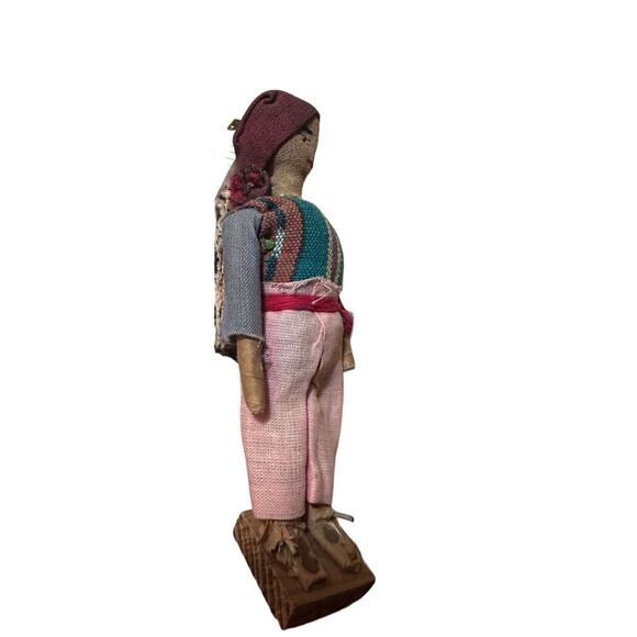 Two Folk Peru Handmade Fabric Dolls Peruvian Artist - Picture 13 of 13